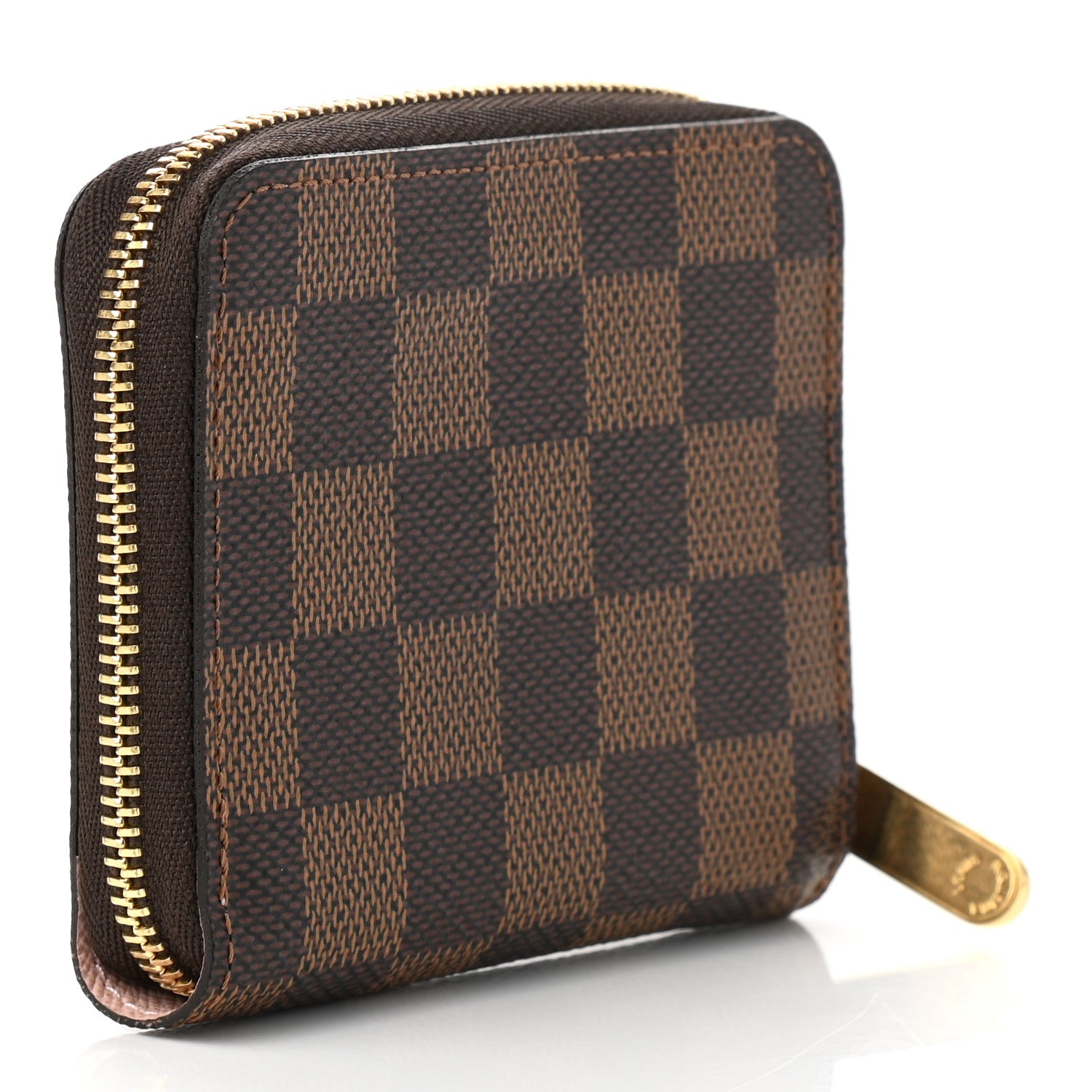 Louis Vuitton Damier Ebene Zippy Coin Purse Rose Ballerine 3 of 7