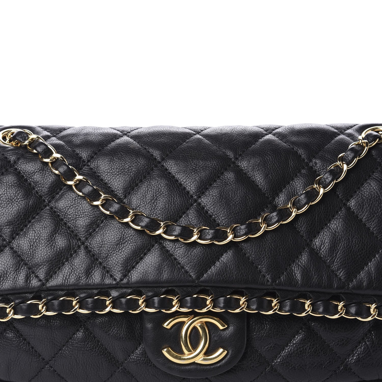 Chanel Calfskin Quilted Medium Chain Me Flap Black 11 of 11