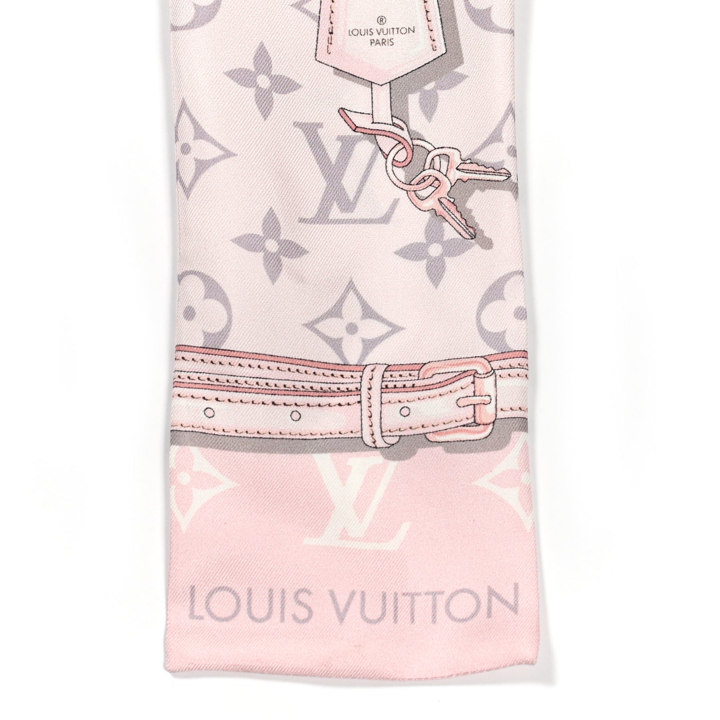 Silk Monogram Confidential Bandeau Light Pink