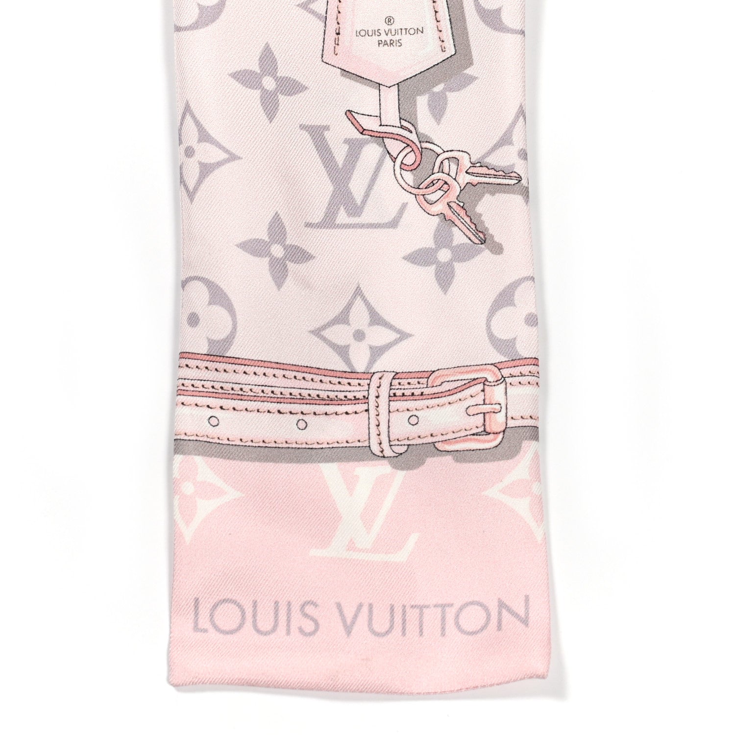 Louis Vuitton Silk Monogram Confidential Bandeau Light Pink 2 of 3