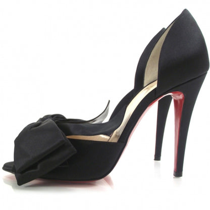 Christian Louboutin Satin Bow d'Orsay Pumps 38.5 2 of 7