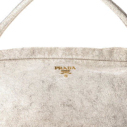 Prada Craquele Shoulder Bag Talco 12 of 12