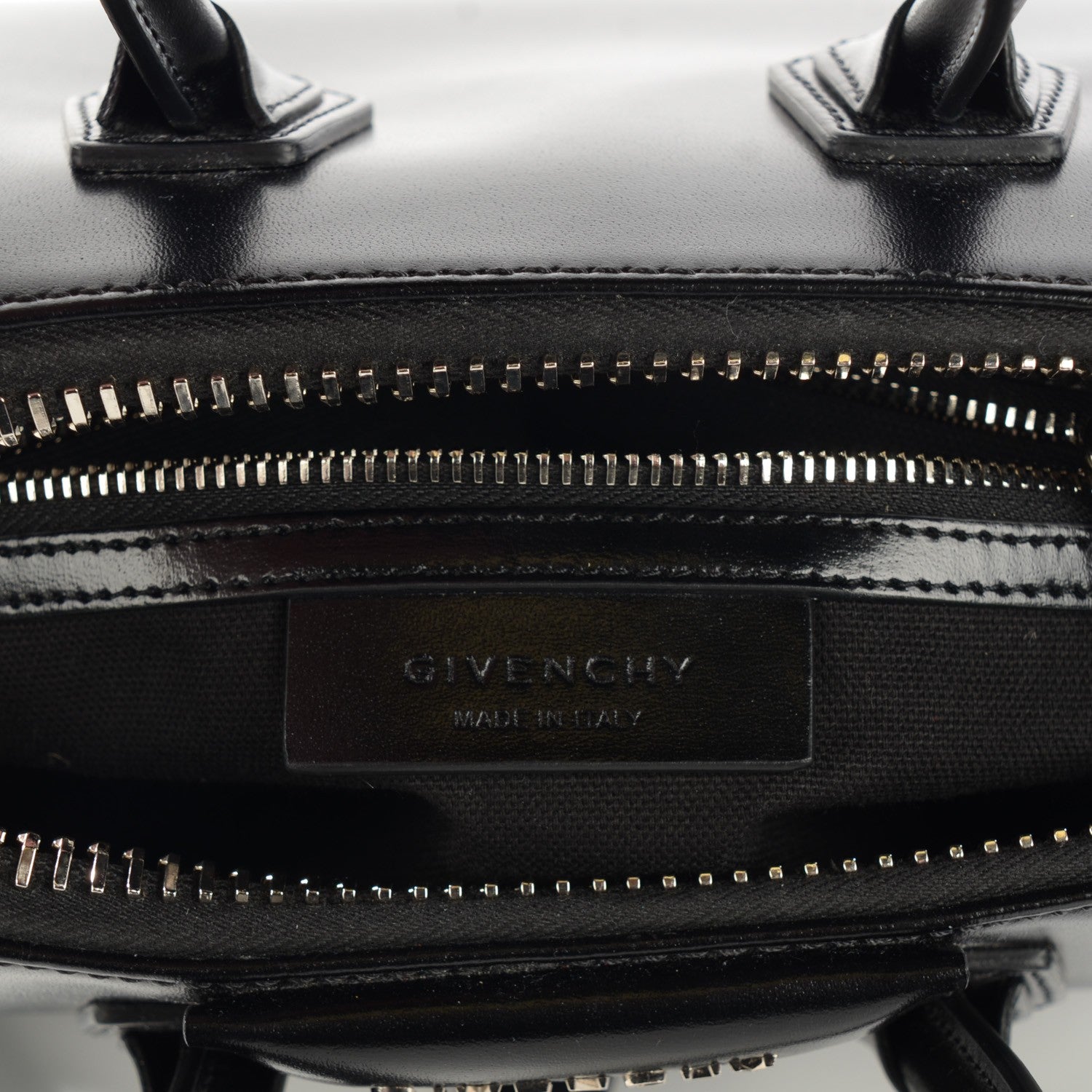 Givenchy Shiny Lord Calfskin Mini Antigona Black 7 of 7