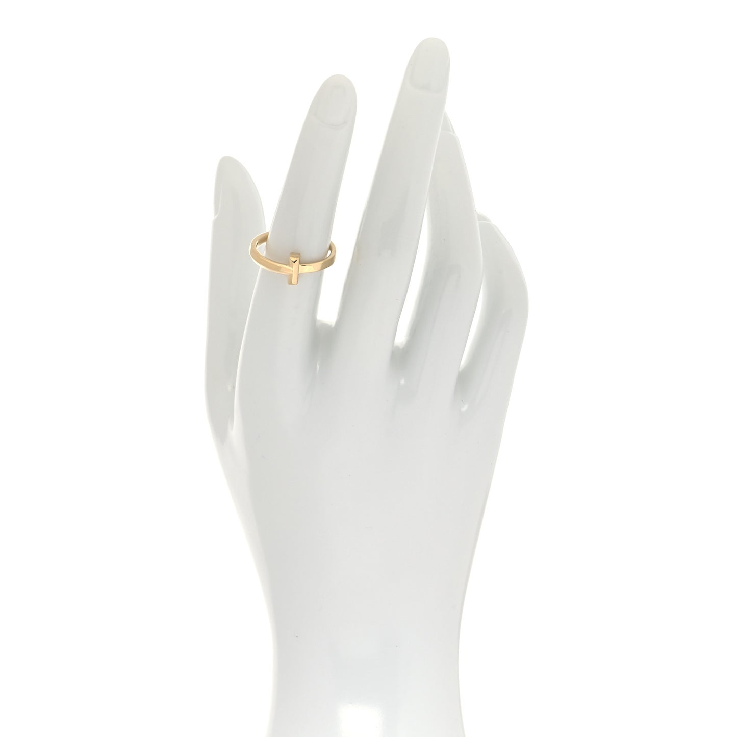 18K Yellow Gold T T1 Ring 52 6