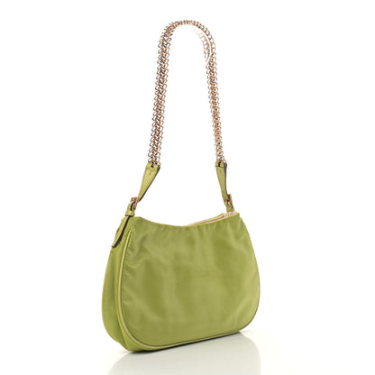 Prada Tessuto Nylon Light Chain Shoulder Bag Felce 4 of 12
