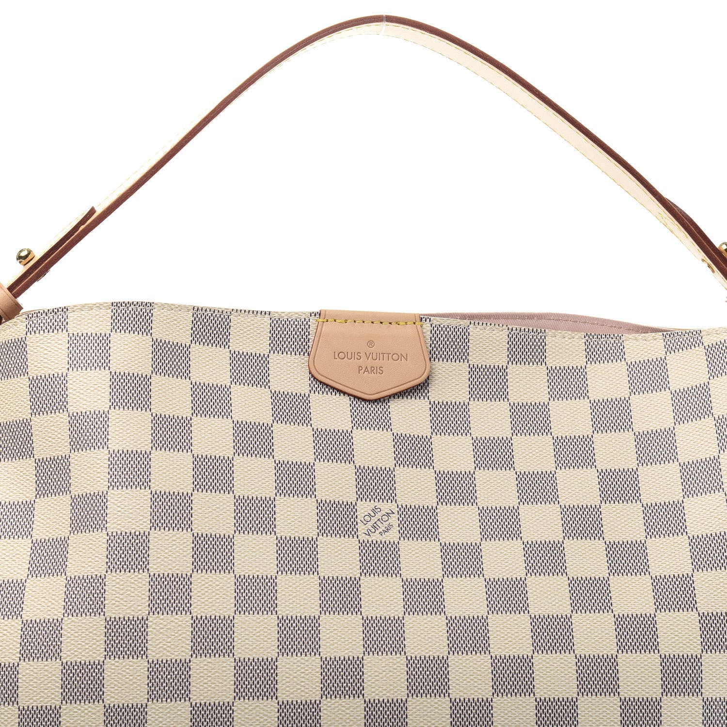 Louis Vuitton Damier Azur Graceful MM Rose Ballerine 10 of 10