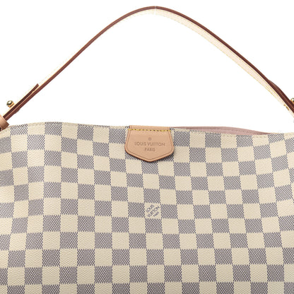 Louis Vuitton Damier Azur Graceful MM Rose Ballerine 10 of 10