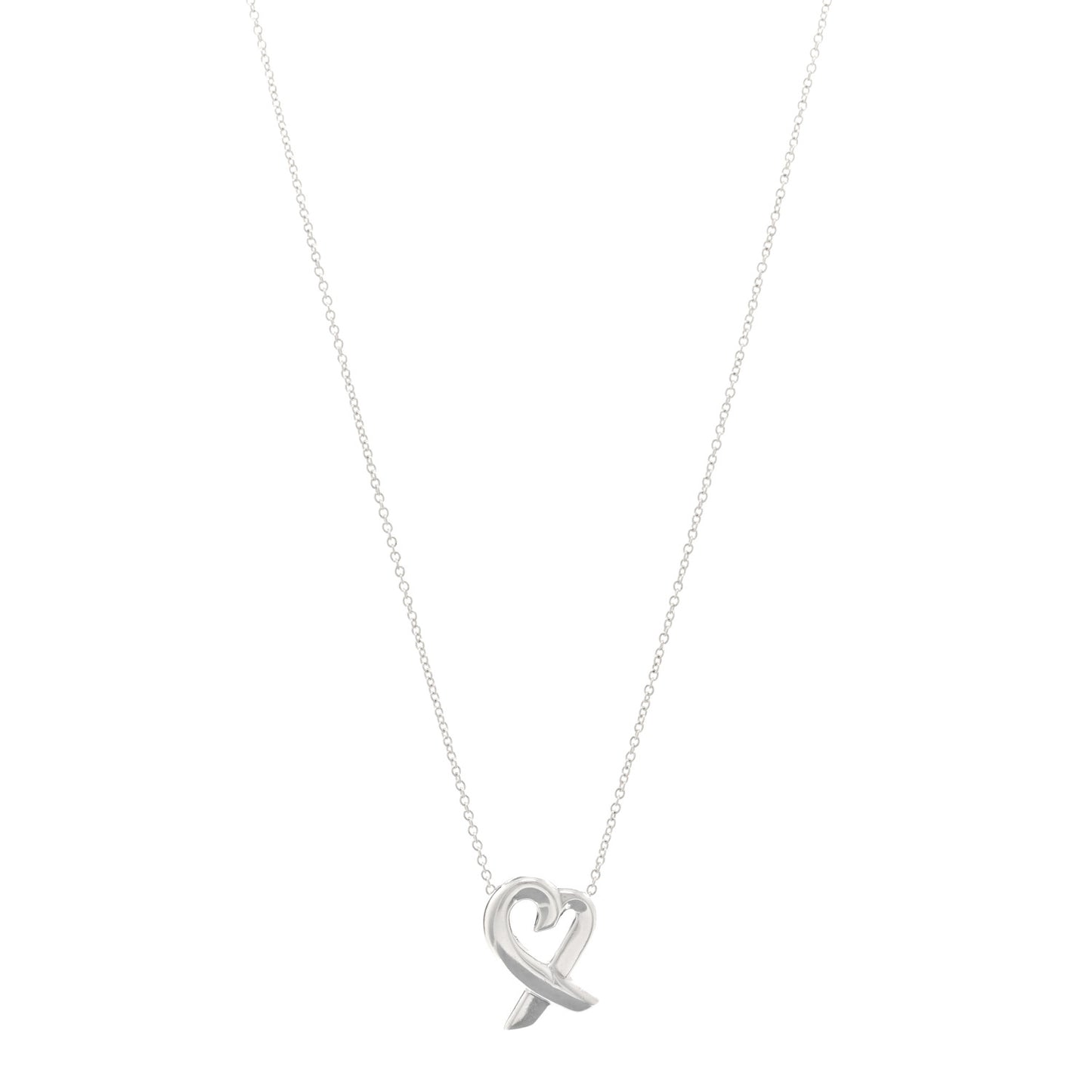 Sterling Silver Small Paloma Picasso Loving Heart Pendant Necklace