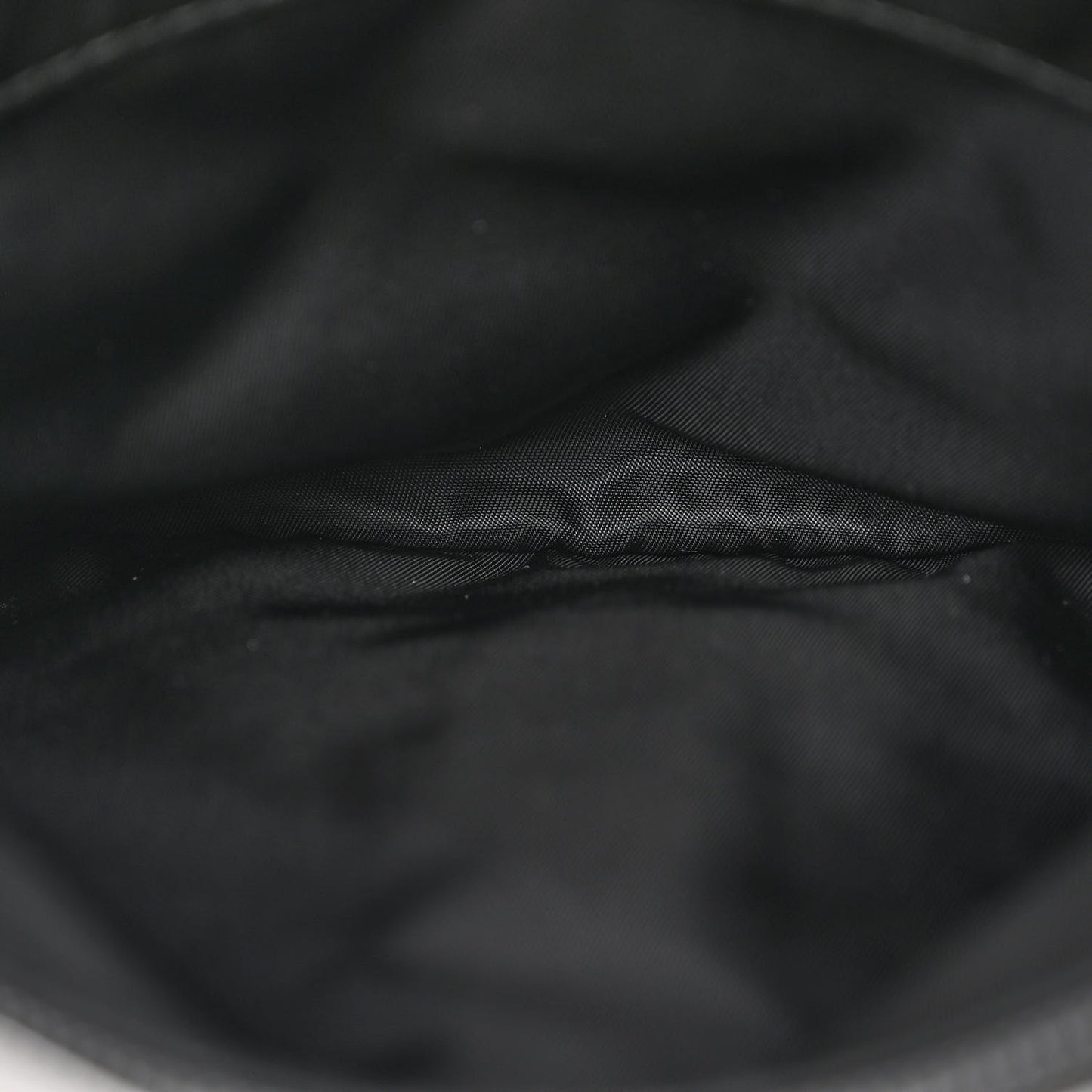 Re-Nylon Vela Saffiano Pocket Single Buckle Messenger Shoulder Bag Black
