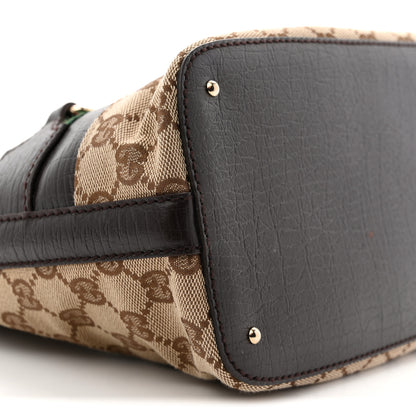 Gucci Monogram Medium Hasler Tote Dark Brown 9 of 12