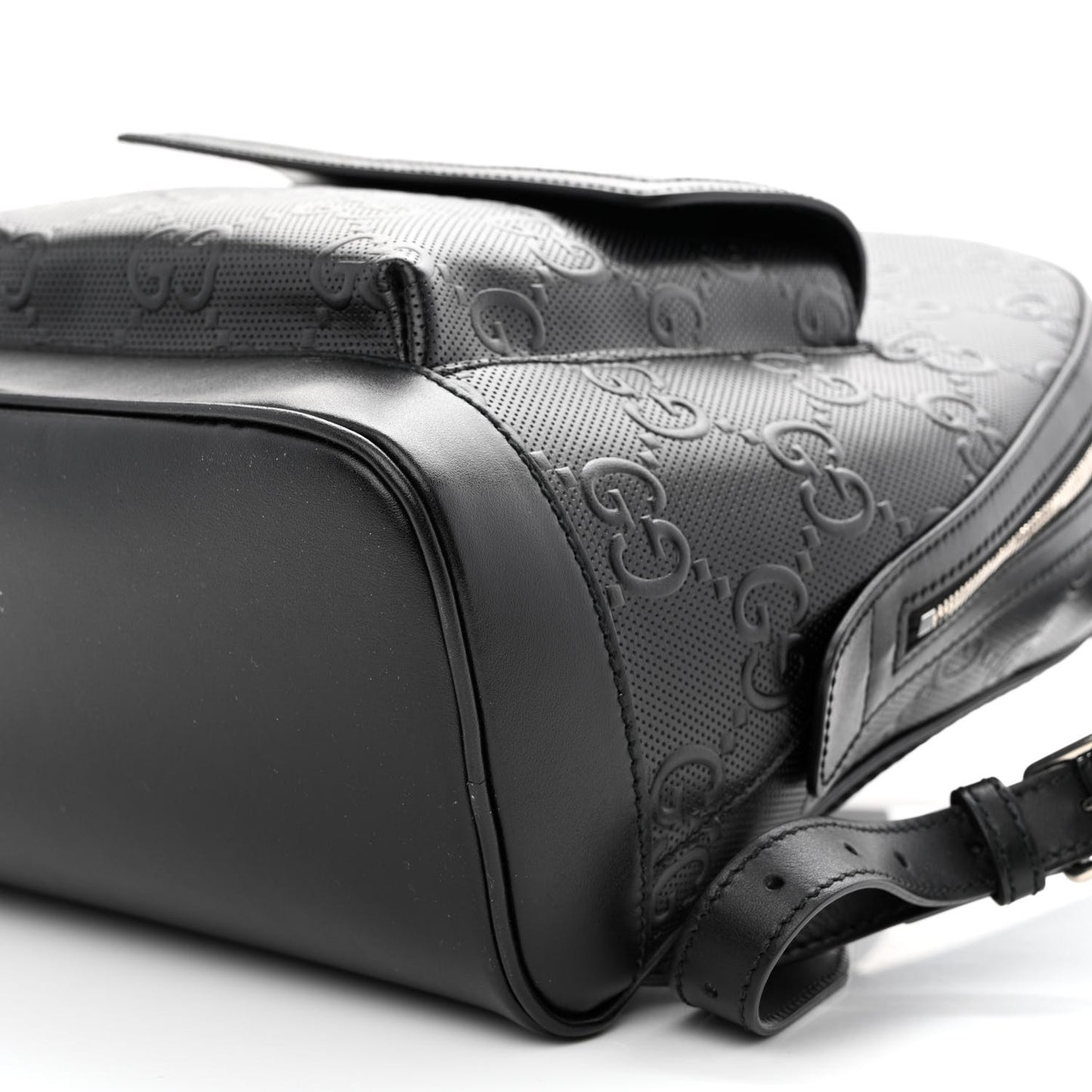 Calfskin GG Tennis Embossed Backpack Black