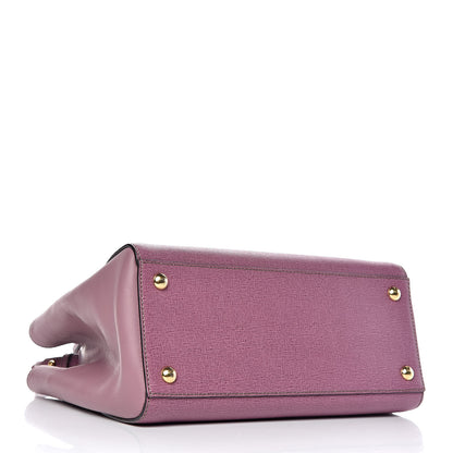Fendi Vitello Elite Flamingo Petite 2Jours Tote Lilla Glicine 4 of 11