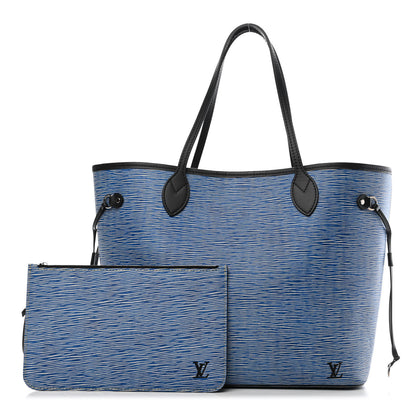 Louis Vuitton Epi Neverfull MM Denim Light 1 of 4