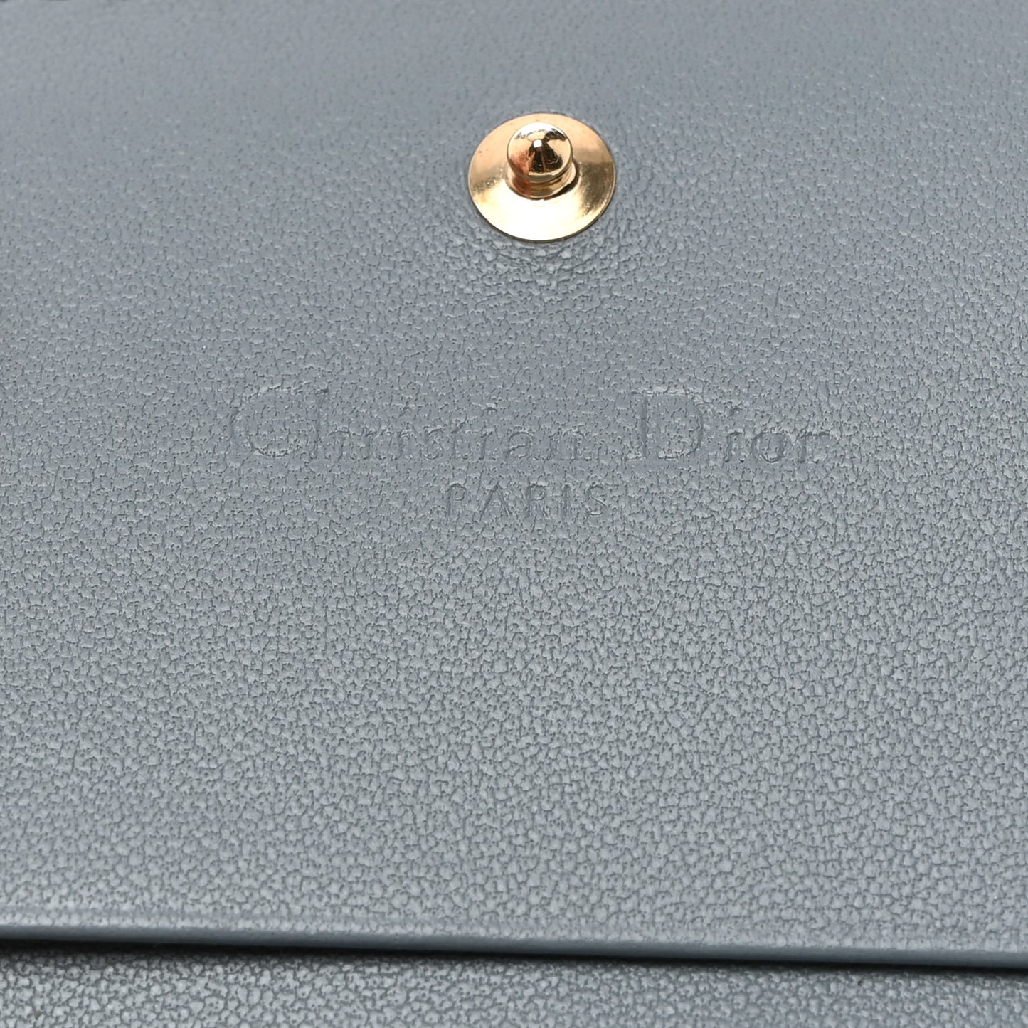 Lambskin Cannage Mini Lady Dior Wallet Cloud Blue