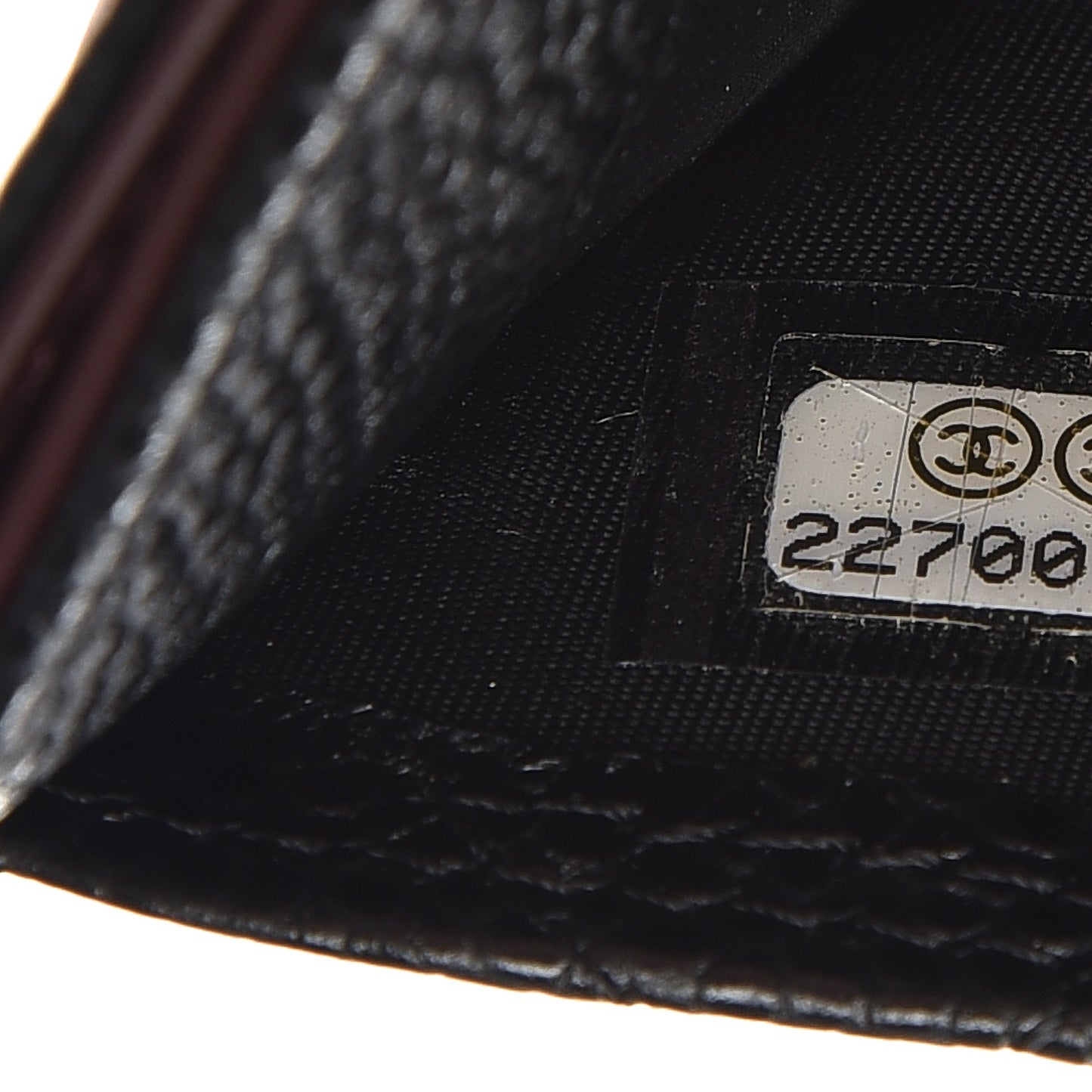 Caviar Quilted Card Holder Black