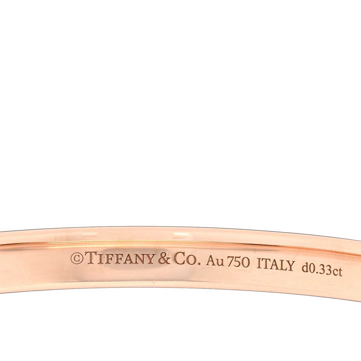 18K Rose Gold Diamond Atlas X Closed Hinged Bangle Bracelet