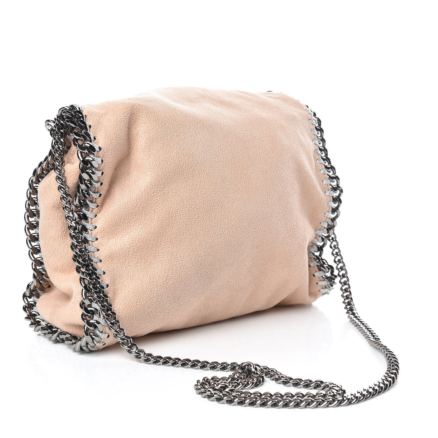 Shaggy Deer Mini Falabella Fold Over Tote Powder
