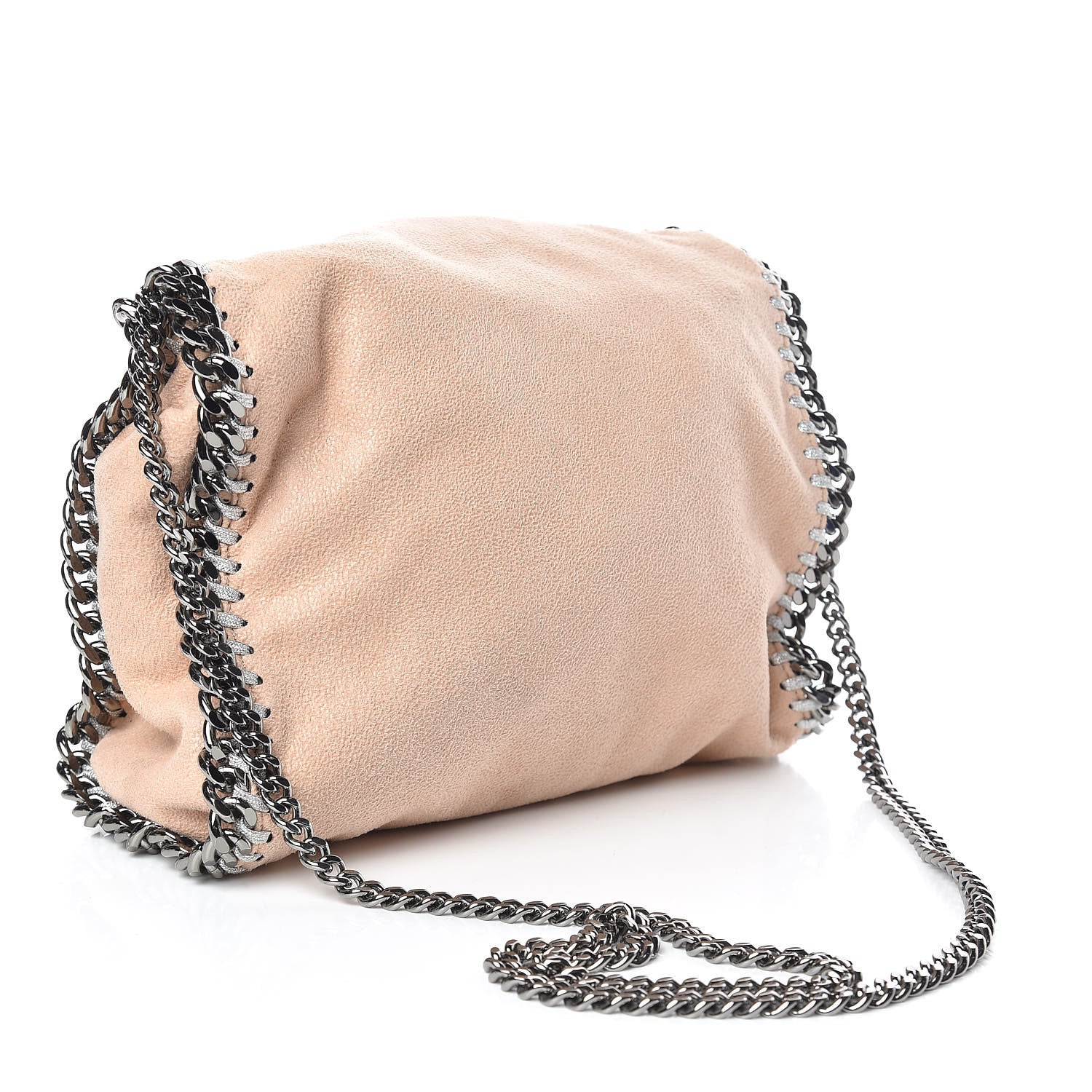Stella McCartney Shaggy Deer Mini Falabella Fold Over Tote Powder 3 of 12