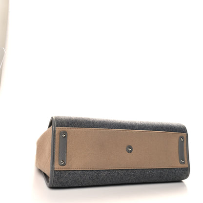 Chanel Wool Felt Large Deauville Tote Grey Beige 4 of 10