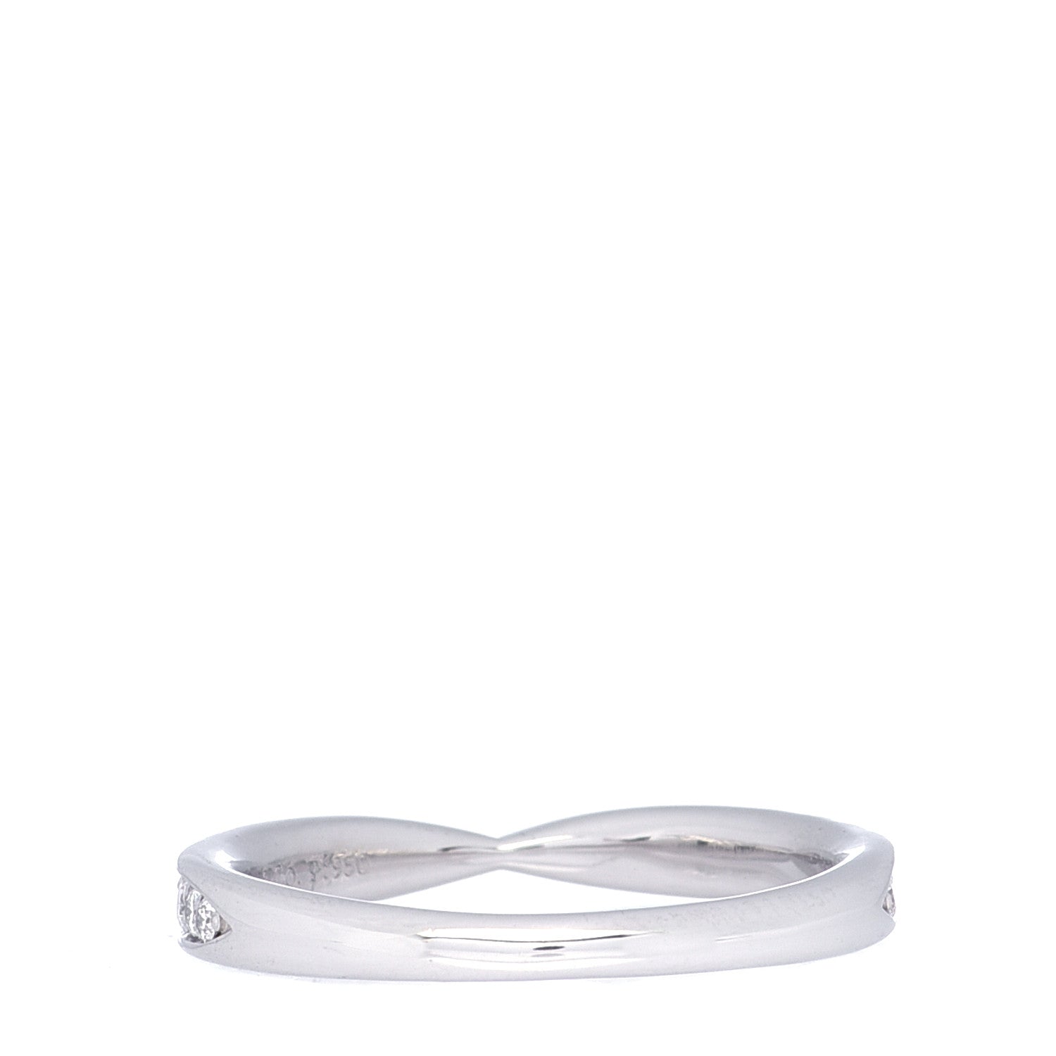 Tiffany Platinum Diamond Harmony Bead-set Band Ring 47 4 3 of 5