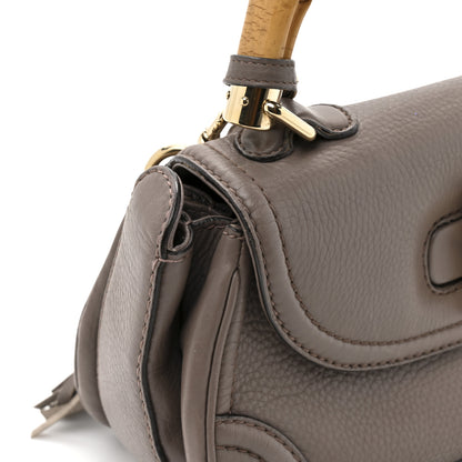 Gucci Calfskin Medium New Bamboo Top Handle Bag Mauve 16 of 16
