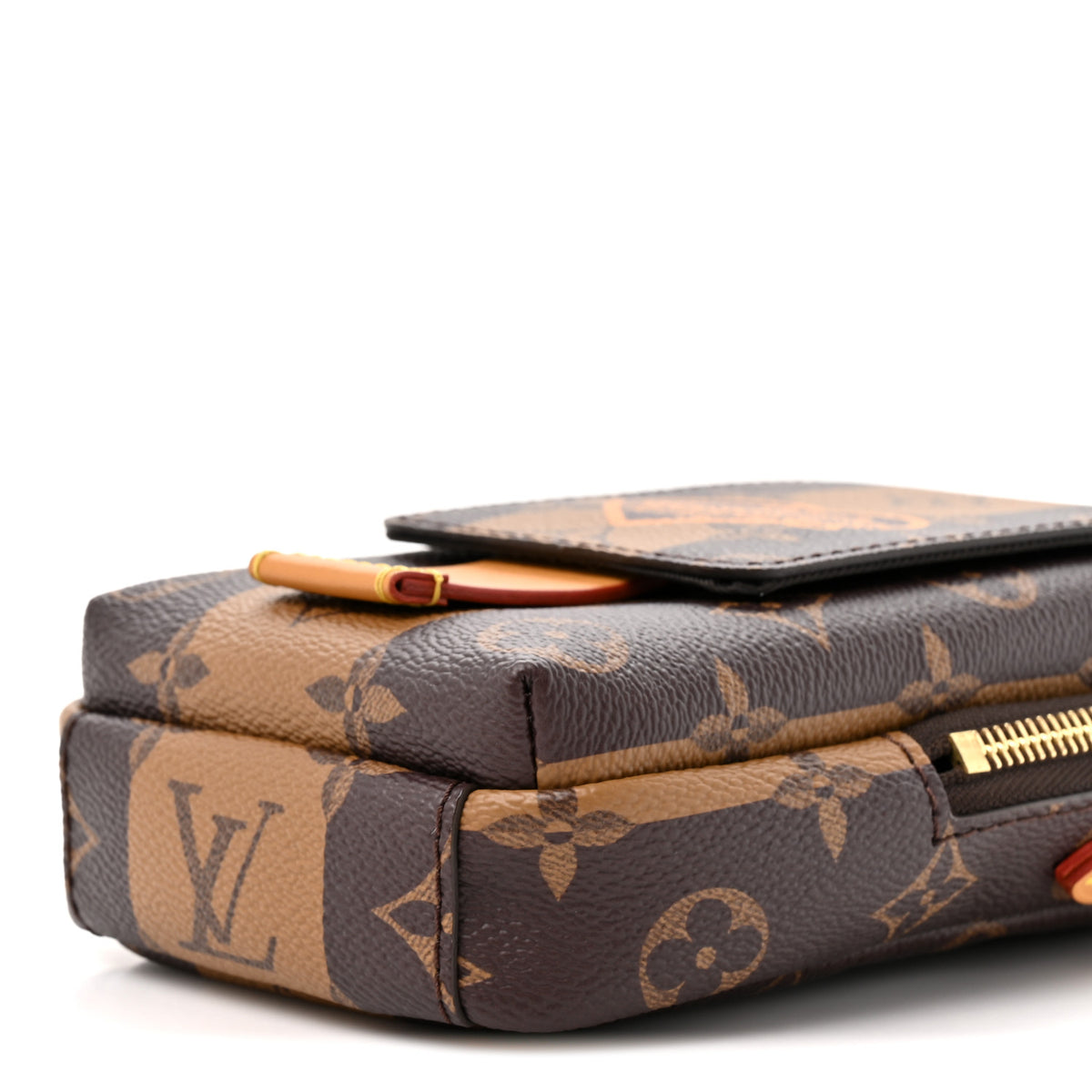 Louis Vuitton X NIGO Reverse Monogram Flat Double Phone Pouch 8 of 9