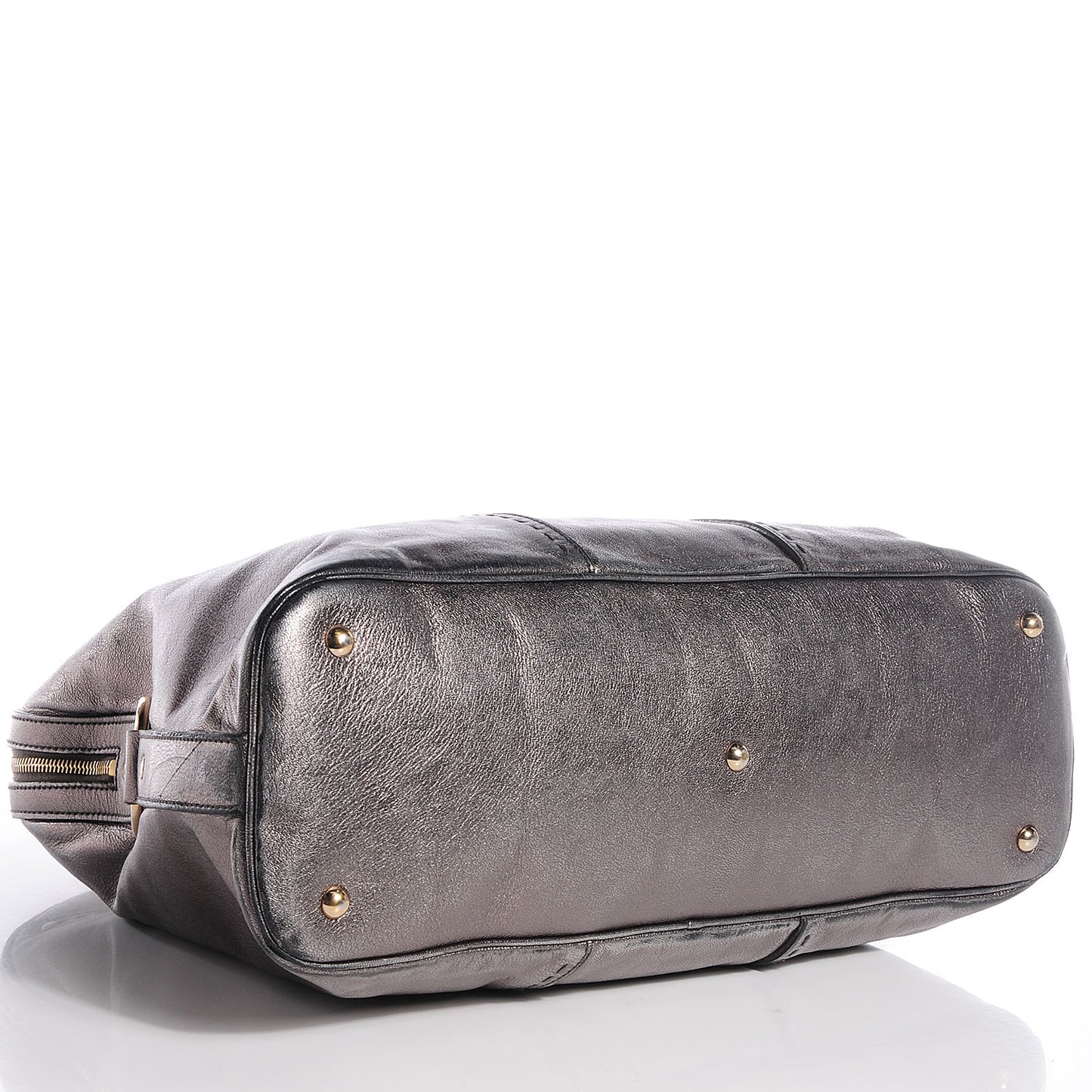 Calfskin Oversized Muse Tote Silver