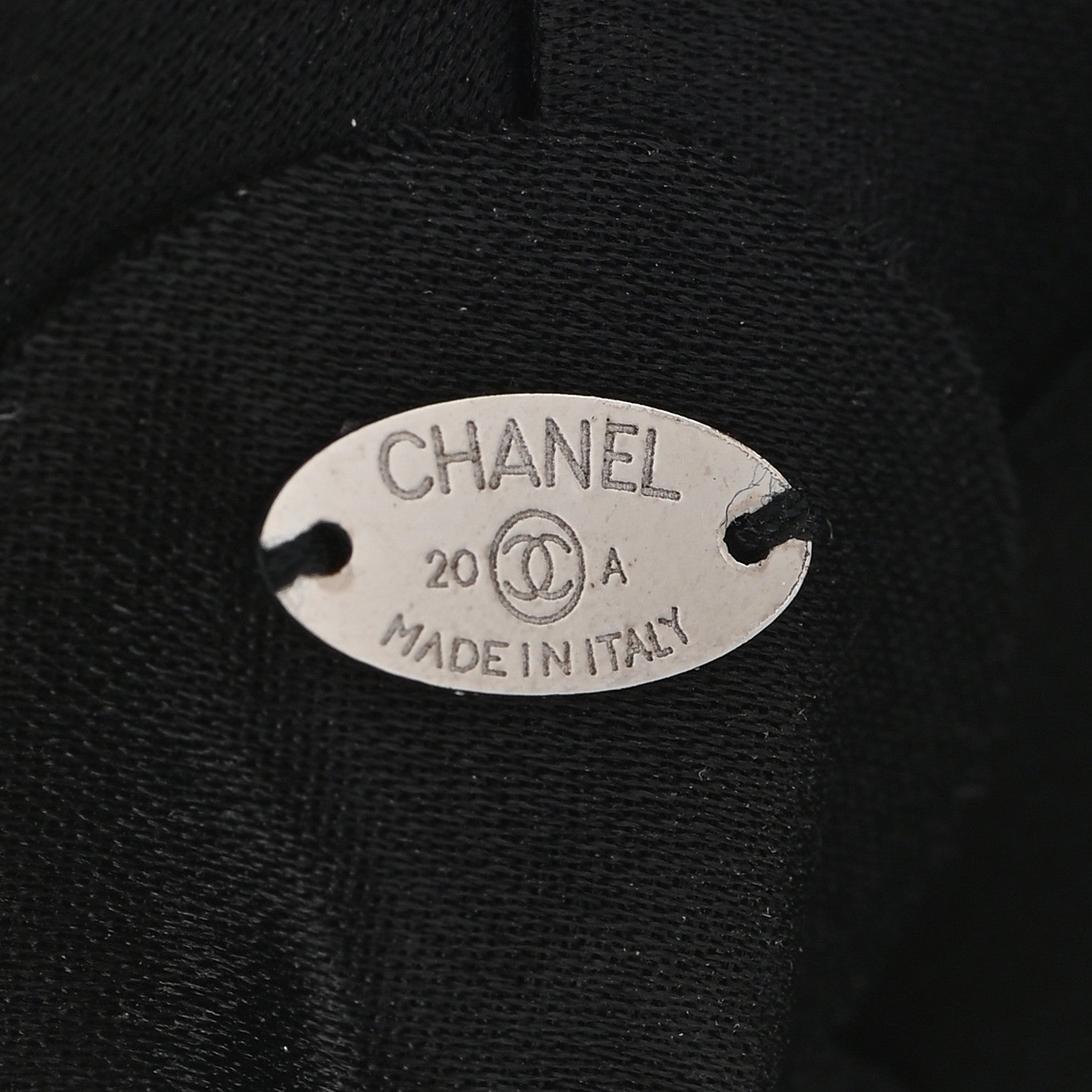 Chanel Satin Camellia Hair Clip Black 3 of 4