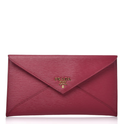 Prada Vitello Move Envelope Wallet Ibisco 1 of 8