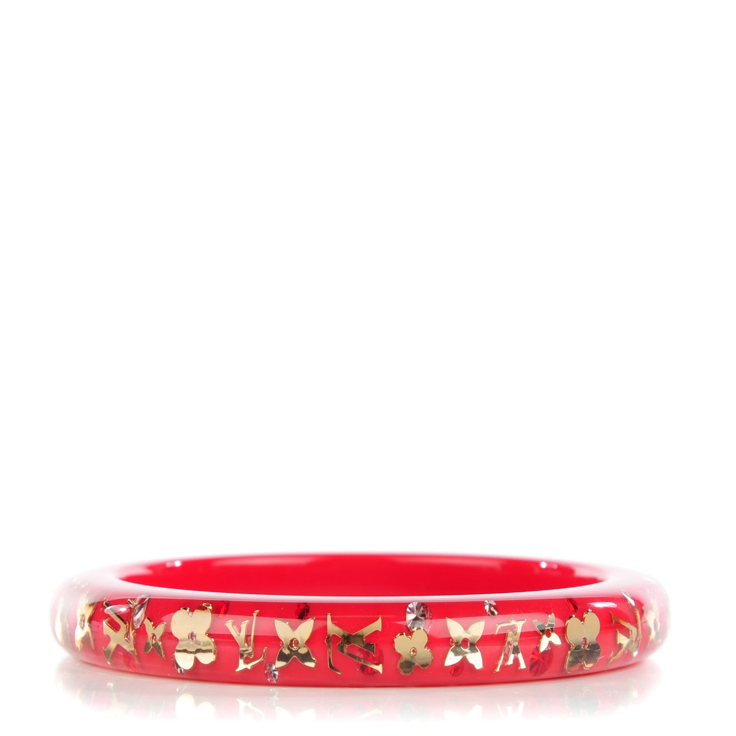 Louis Vuitton Resin Swarovski Medium Inclusion Bracelet PM Pomme D'Amour 1 of 5
