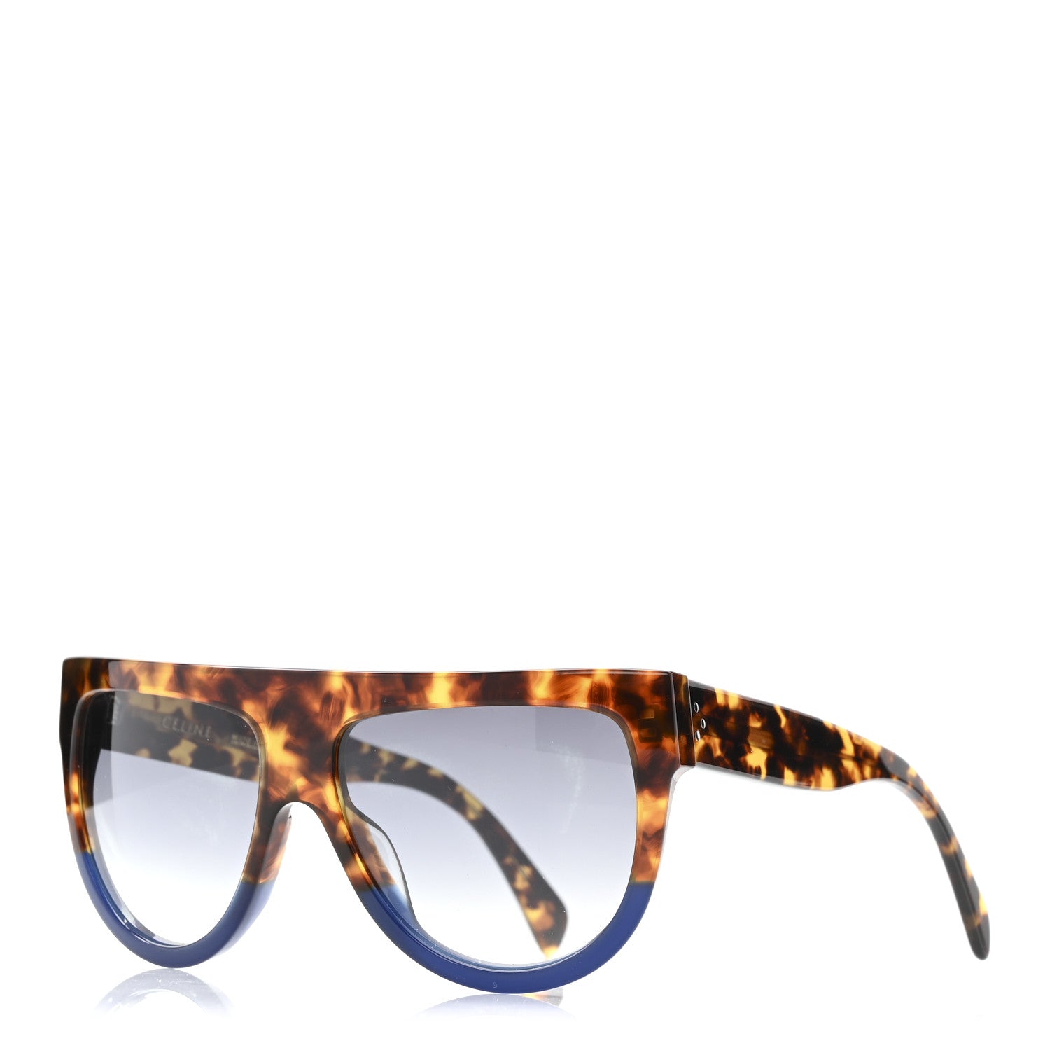 Celine Shadow Sunglasses CL 41026/S Havana Blue 1 of 7