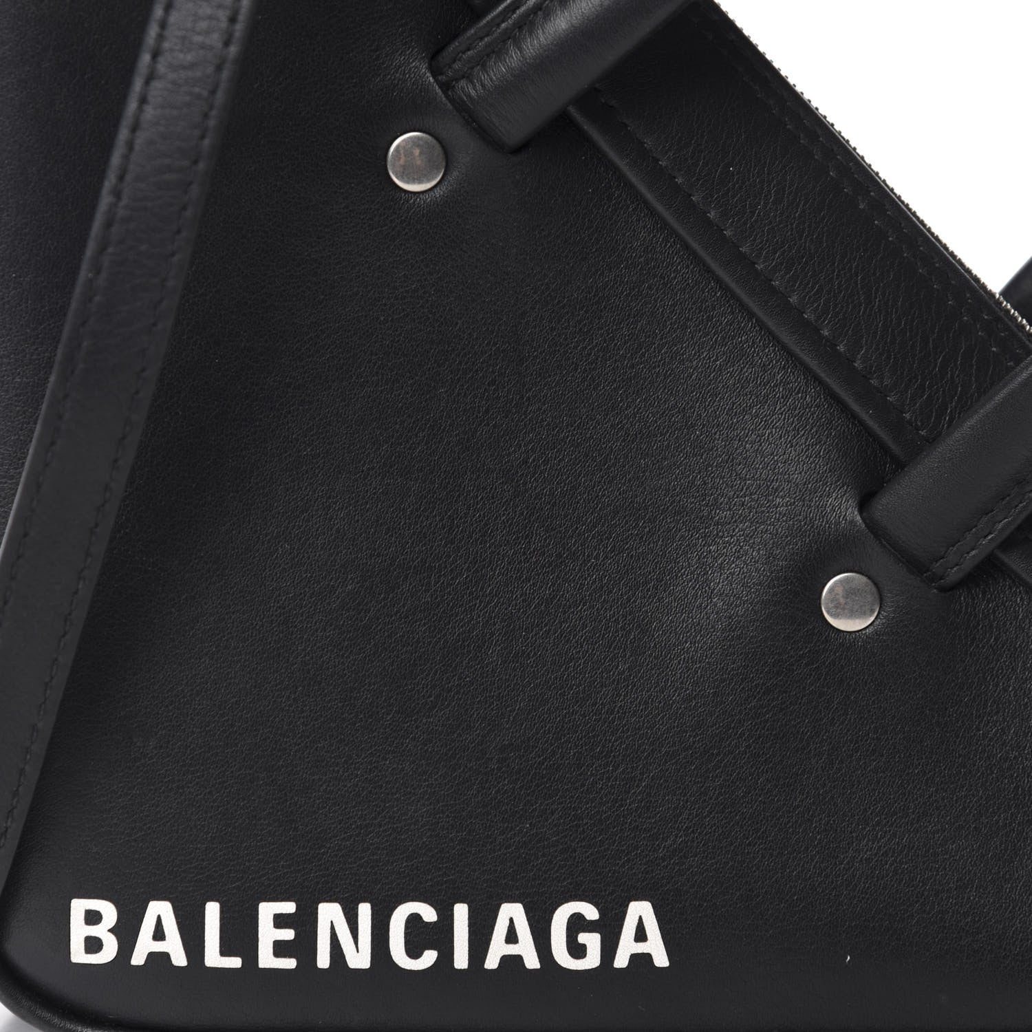 Balenciaga Calfskin XS Triangle Duffle Black 9 of 9