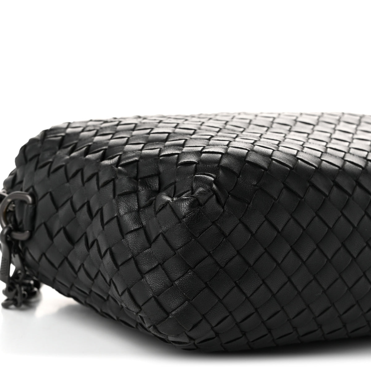 Nappa Intrecciato Crossbody Messenger Black