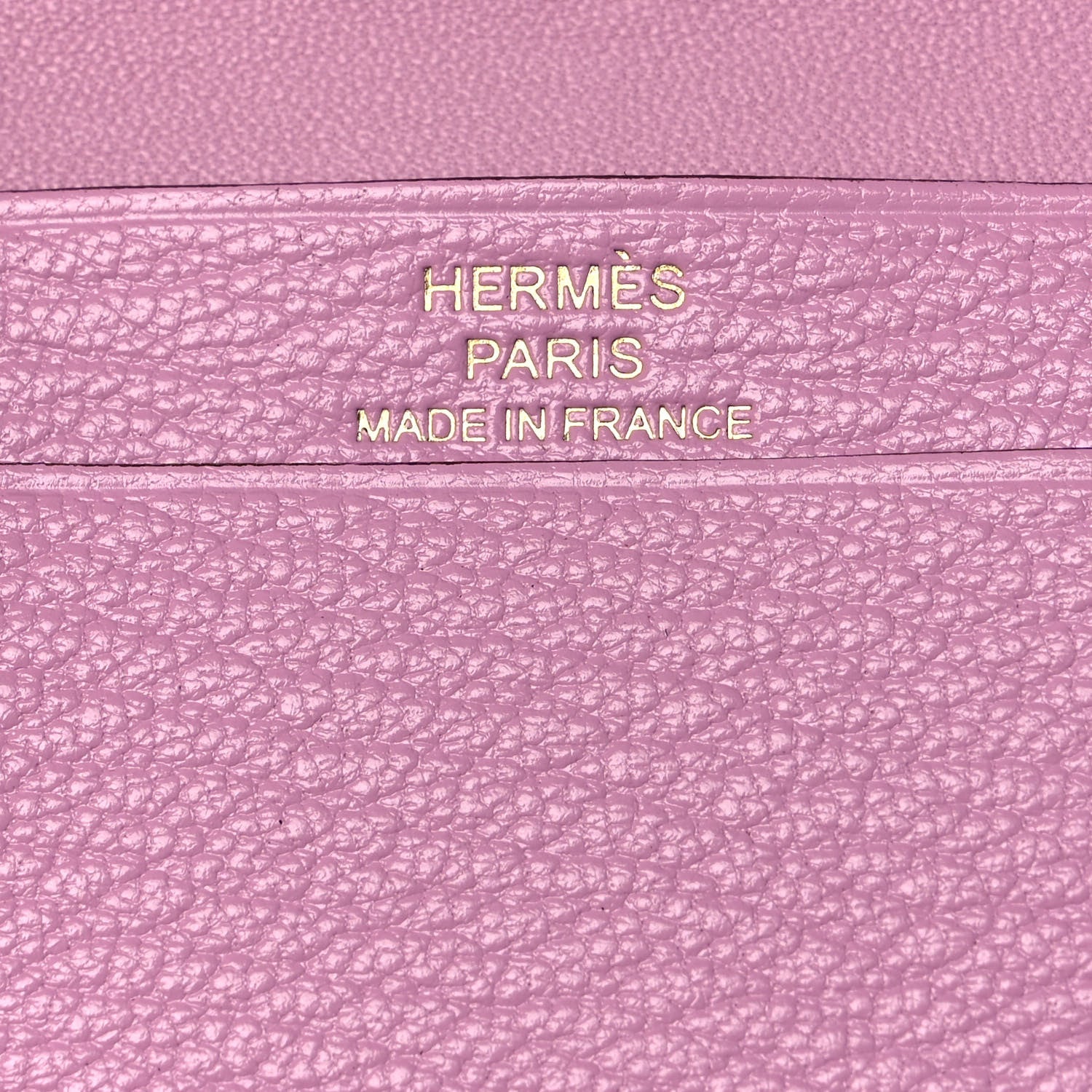 Hermes Chevre Mysore Bearn Card Holder Wallet Mauve Sylvestre 6 of 10
