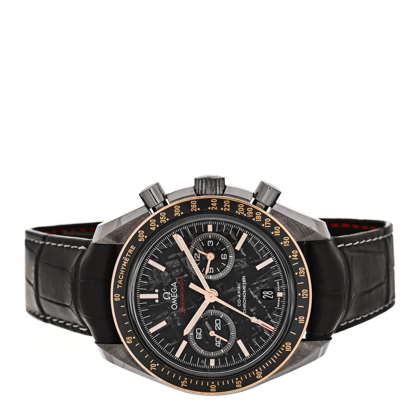 Ceramic Alligator Meteorite 44.25mm Speedmaster Dark Side of the Moon Automatic Watch 311.63.44.51.99.001