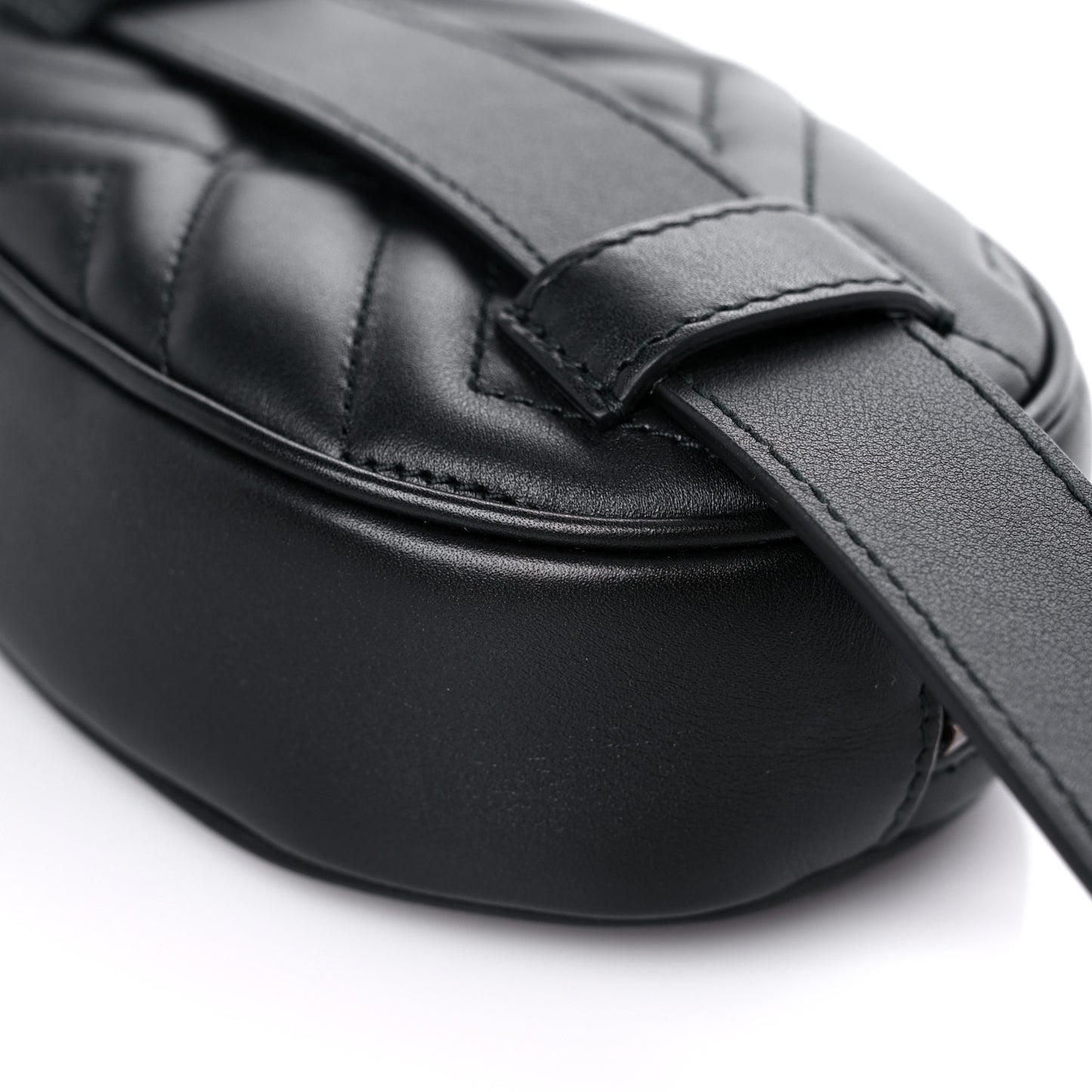 Calfskin Matelasse GG Marmont Belt Bag 85 34 Black