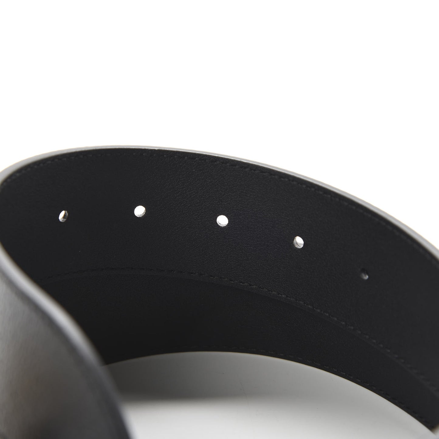 Textured Calfskin Double G 40mm Belt 80 32 Black