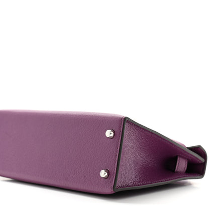 Hermes Chevre Mysore Mini Kelly Sellier 20 Violet 10 of 11