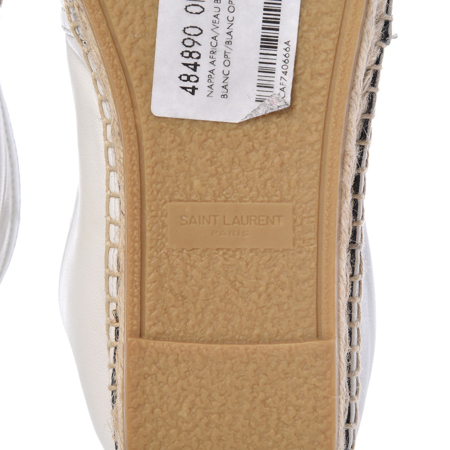 Lambskin Monogram Espadrilles 39.5 White