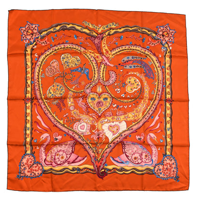 Hermes Silk De Tout Coeur Scarf 90 1 of 3