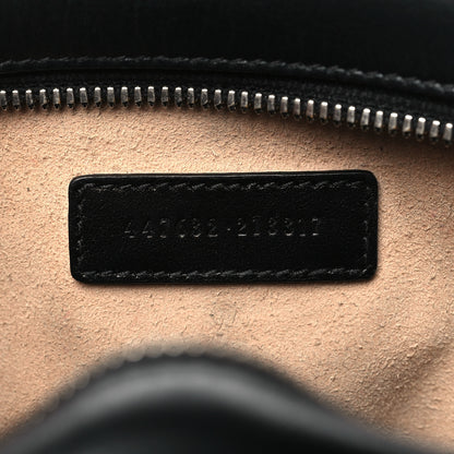 Gucci Calfskin Matelasse Aria Small GG Marmont Chain Shoulder Bag Black 7 of 11