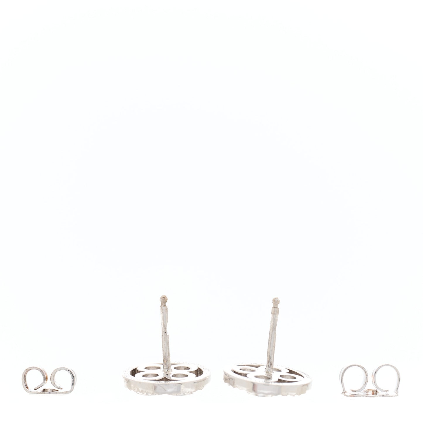 18K White Gold Diamond Blossom BB Earrings