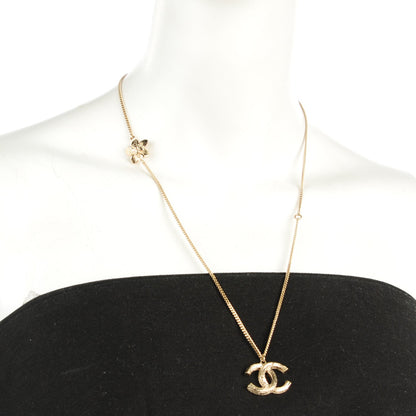 Chanel CC Camellia Necklace Gold 2 of 9