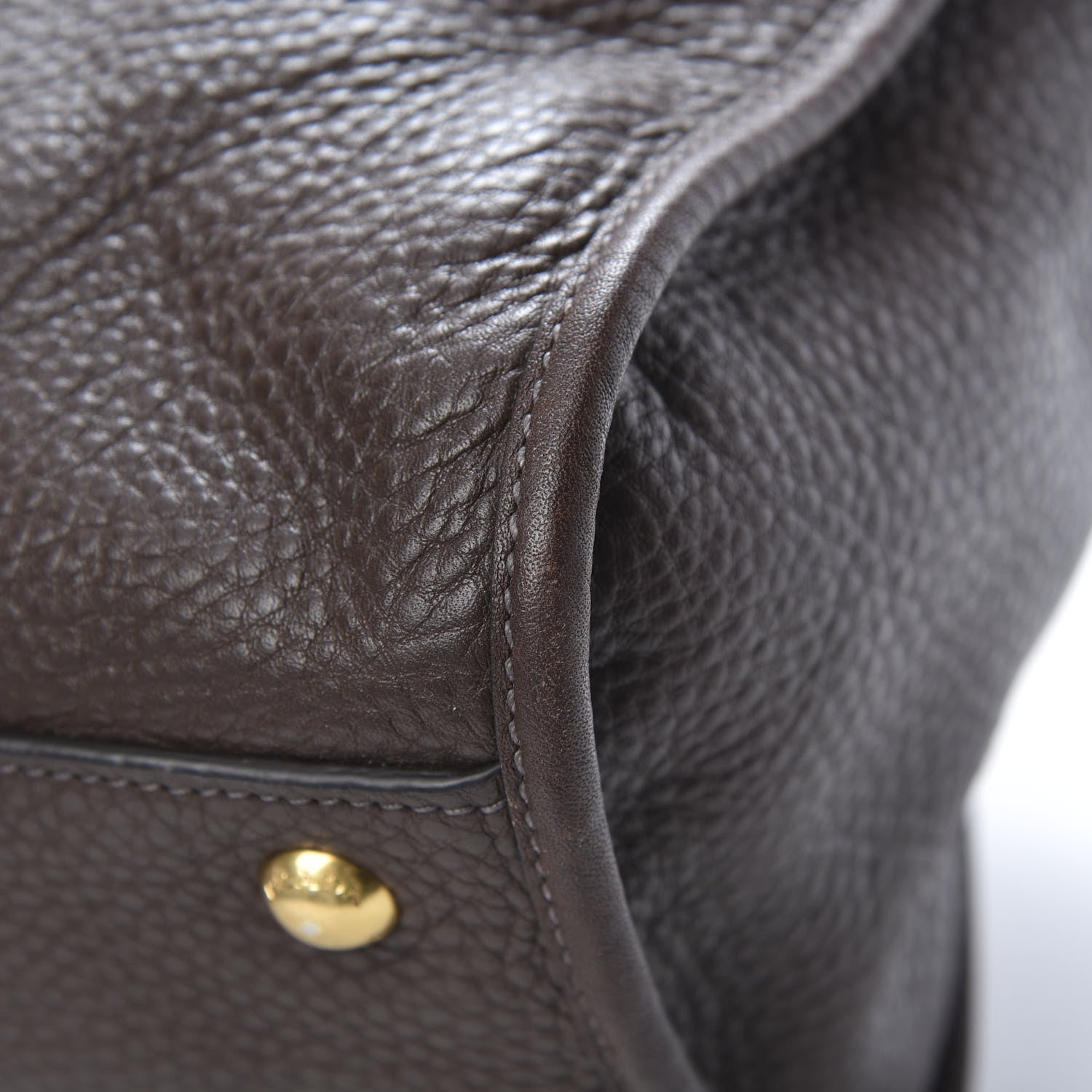 Prada Vitello Daino Shopping Satchel Caffe 11 of 15