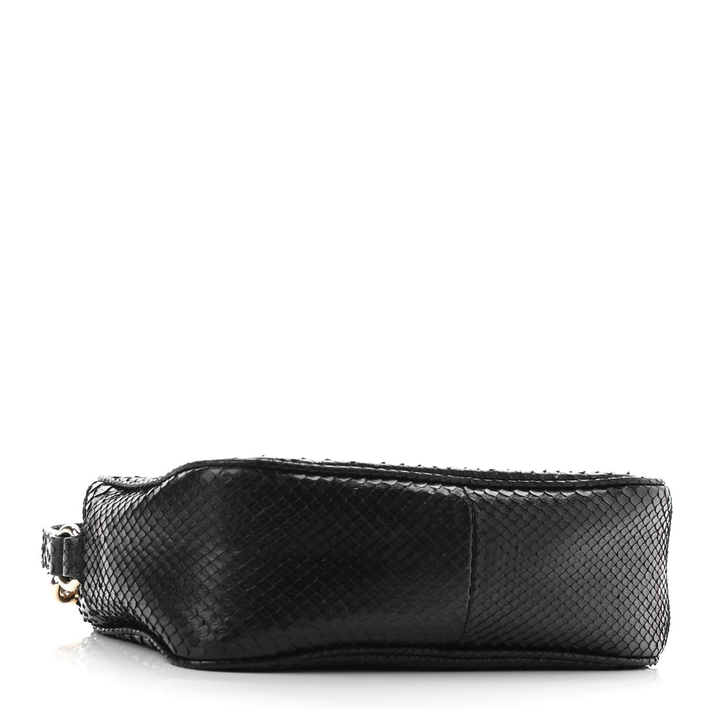 Snakeskin Small Soho Disco Bag Black