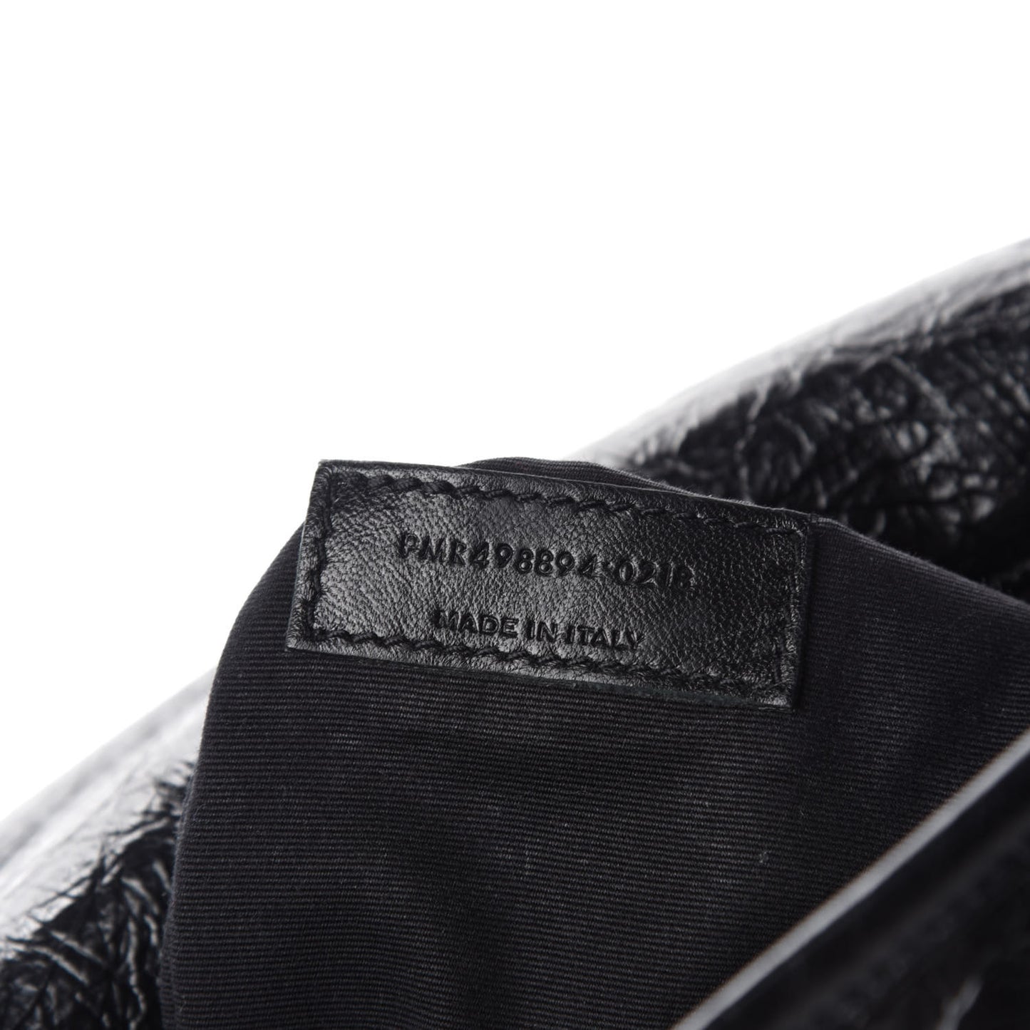 Crinkled Calfskin Matelasse Monogram Medium Niki Chain Satchel Black