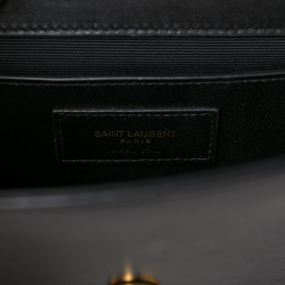 Saint Laurent Calfskin Small Monogram Kate Tassel Heart Satchel Black Rouge 6 of 10