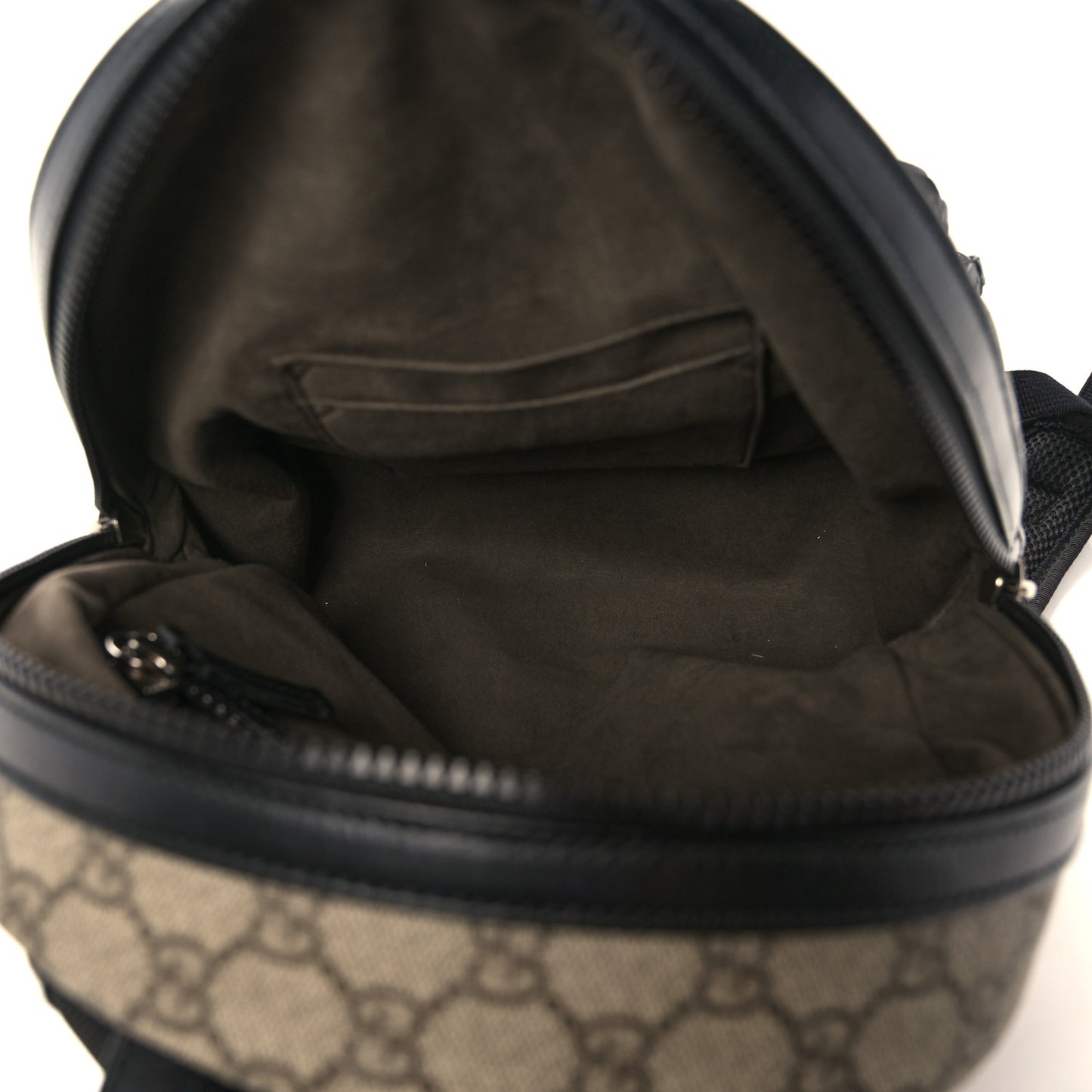 GG Supreme Monogram Small Eden Day Backpack Black
