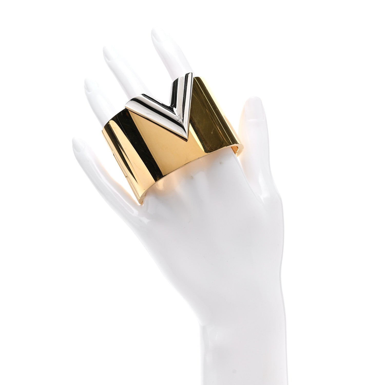 Louis Vuitton Essential V Cuff Gold 2 of 6