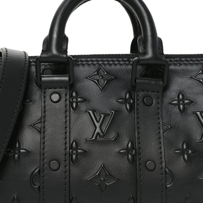 Louis Vuitton Monogram Seal Keepall XS Black 7 of 10
